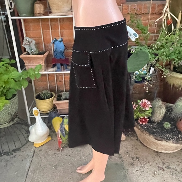 Lennie NY~ Black Velvet Size 10 Skirt - Picture 2 of 14